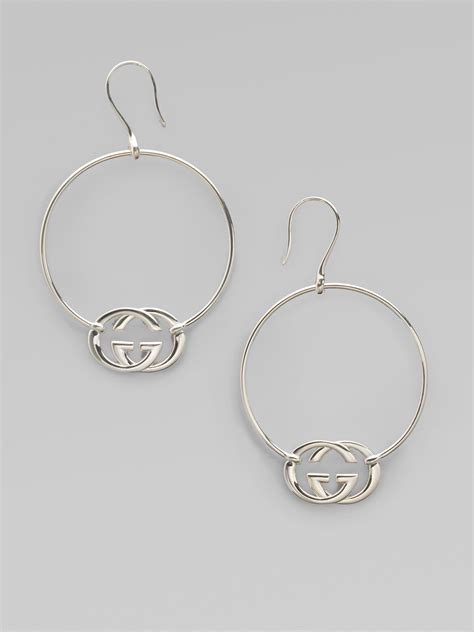 hoop earrings gucci|gucci stud earrings sale.